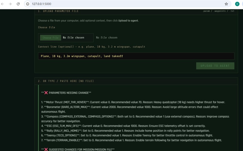 ArduPilot Preflight AI Inspector – screenshot 2
