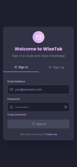 WiseTok – screenshot 1