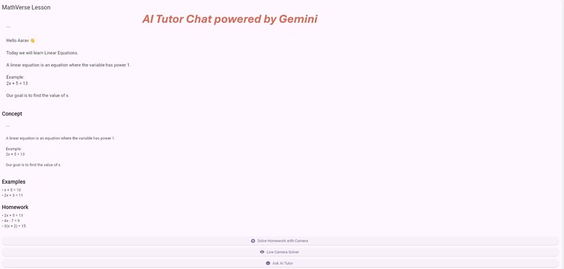 MathVerse Live – Adaptive AI Tutor – screenshot 2