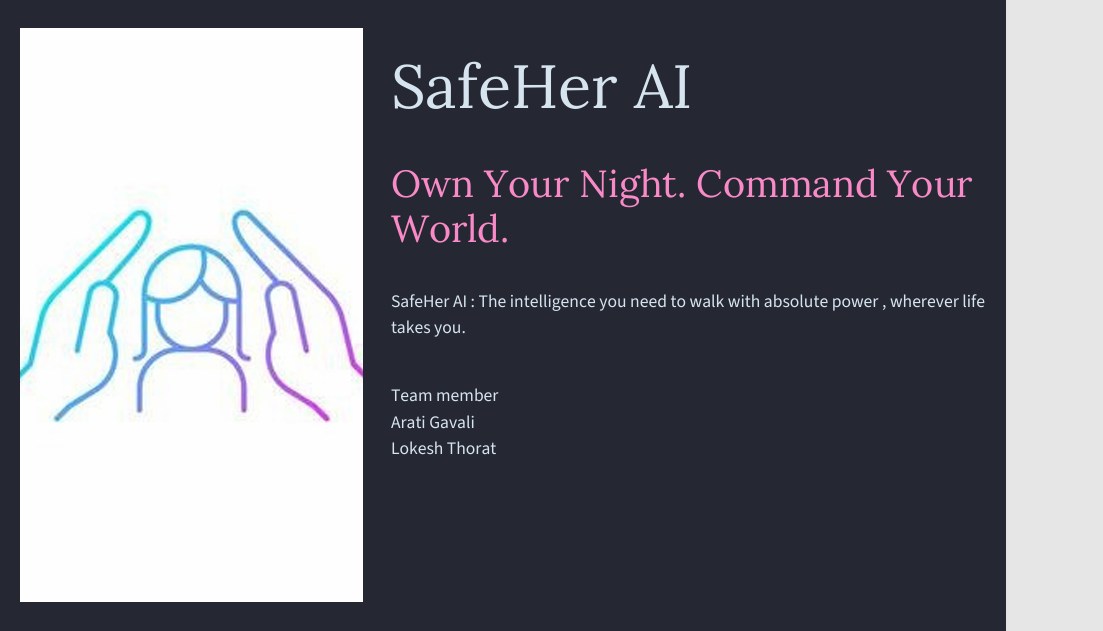 SafeHer AI: Predictive AI System for Women Safety | Devpost