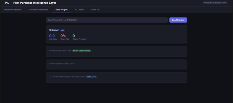 PIL — Post-Purchase Intelligence Layer – screenshot 5