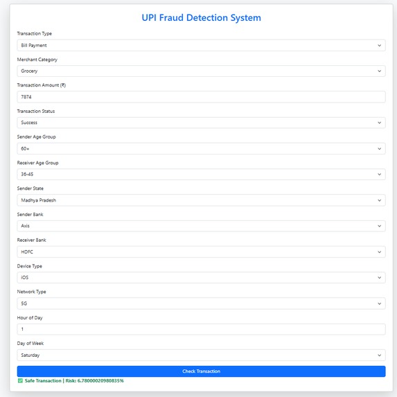 UPI_Fraud_Detection – screenshot 1