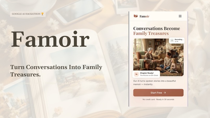 Famoir — Turn Conversations Into Family Treasures – screenshot 1