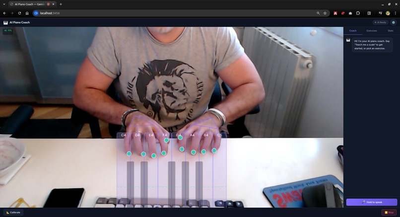 AI Air Piano Coach – screenshot 1