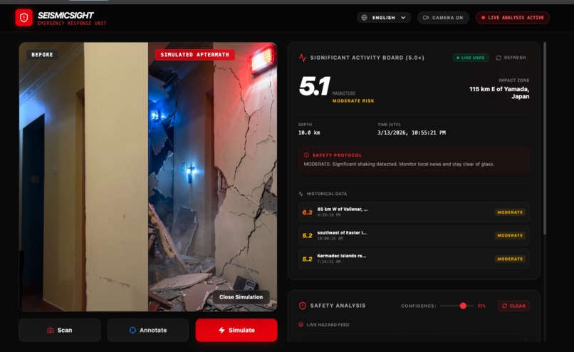DevPost Hackathon - SeismicSight – screenshot 2