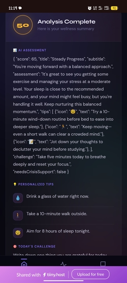 MindCheck– Daily AI Wellness Companion – screenshot 2