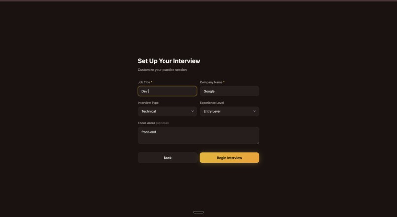 InterviewAI – screenshot 2