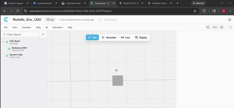 Safe navigation using Control Barrier Function – screenshot 1