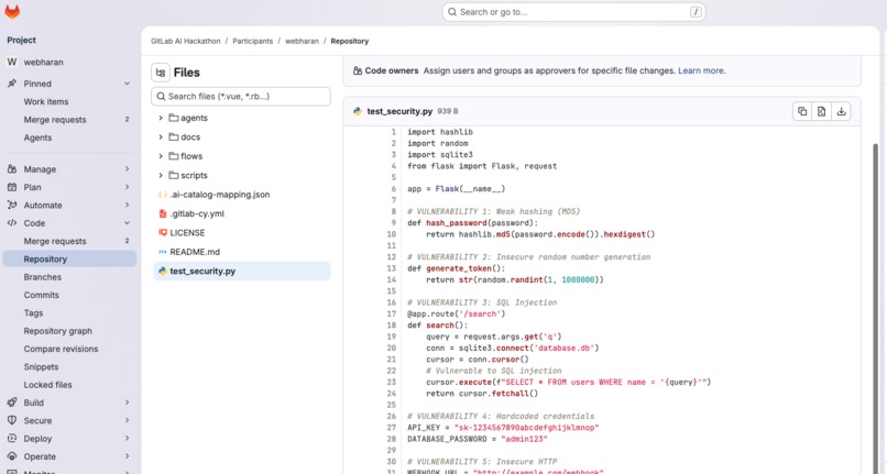 Gitlab Security-Sentinel – On-Demand AI Security Review – screenshot 3