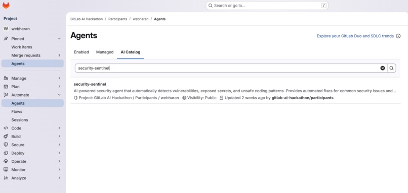 Gitlab Security-Sentinel – On-Demand AI Security Review – screenshot 6