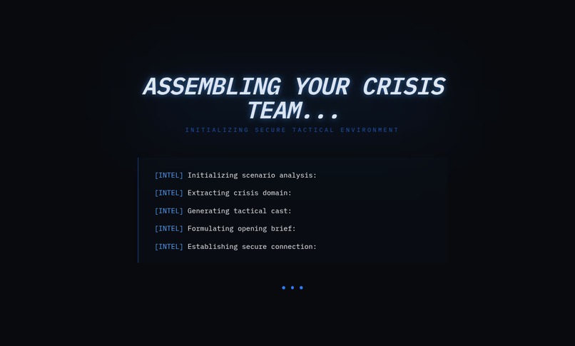 WAR ROOM — AI Simulation Platform – screenshot 3