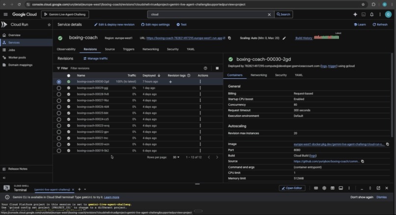 Cornerman AI is a voice-first, multimodal AI boxing coach – screenshot 6