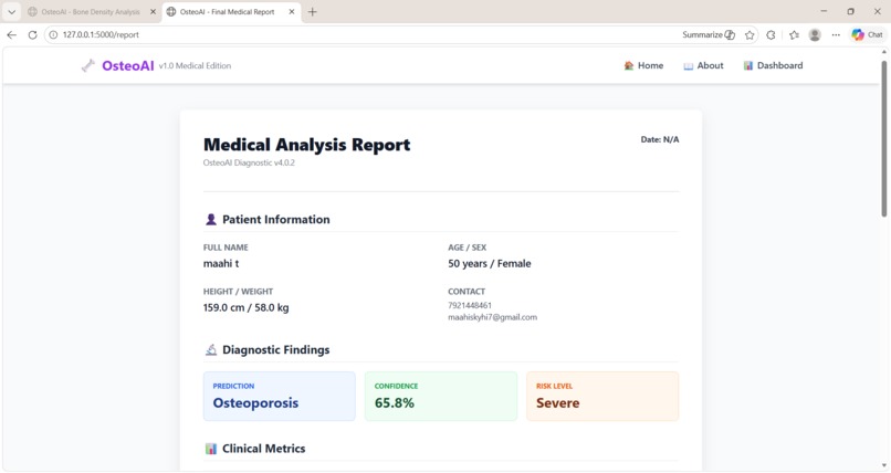 OsteoAI – AI Powered Osteoporosis Detection – screenshot 4