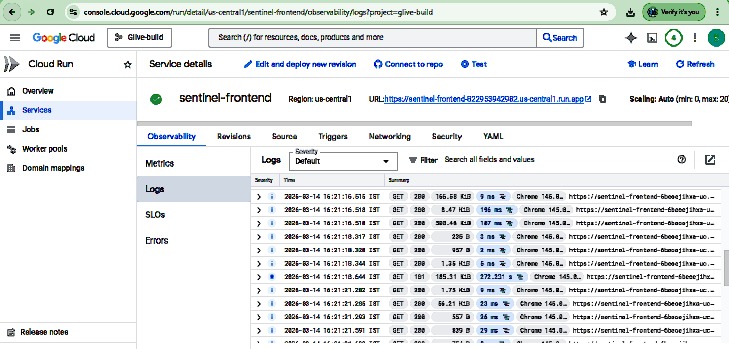 Sentinel Live – screenshot 2