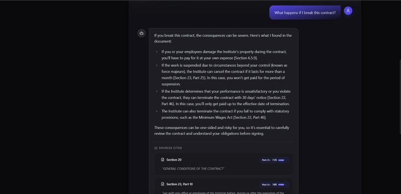 LexAI – screenshot 2