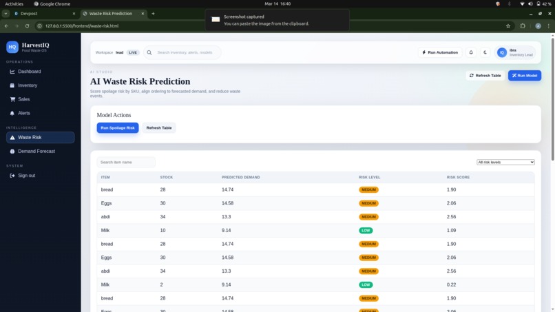 SDG-12 Food Waste Reduction Intelligence Platform – screenshot 6