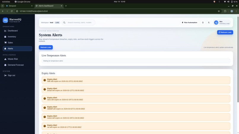 SDG-12 Food Waste Reduction Intelligence Platform – screenshot 7