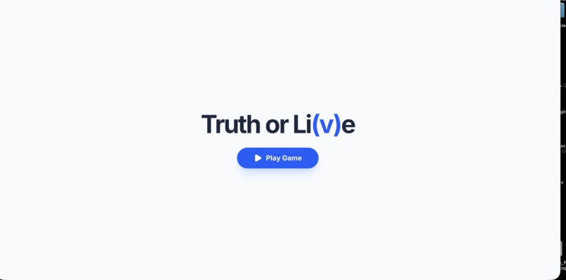 Truth Or Li(v)e – screenshot 1