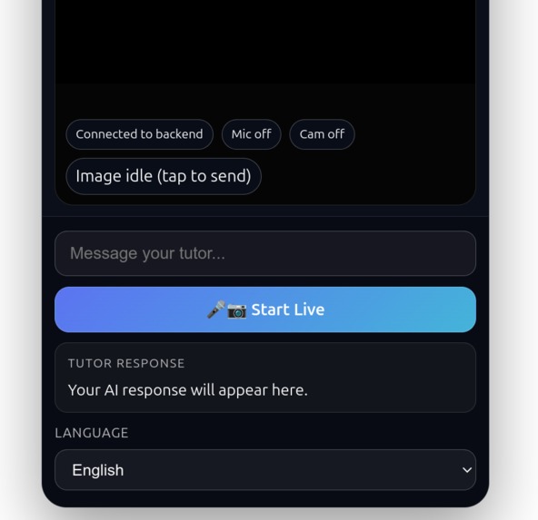 Gemini Live Tutor – screenshot 1
