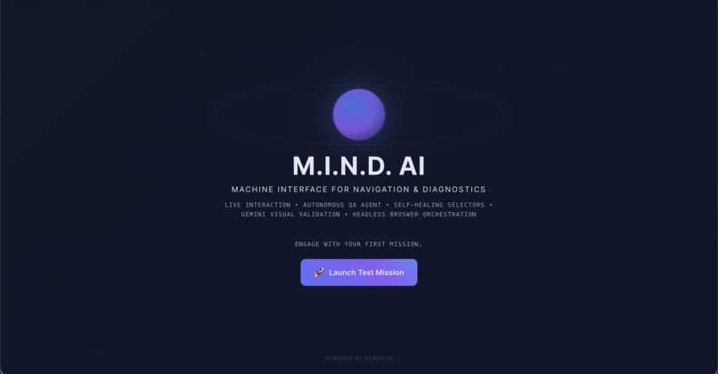 M.I.N.D. - AI-powered autonomous web testing agent – screenshot 1