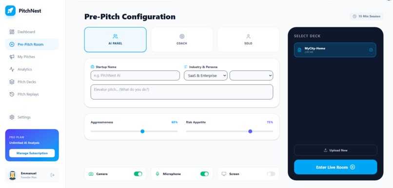 PitchNest – screenshot 1