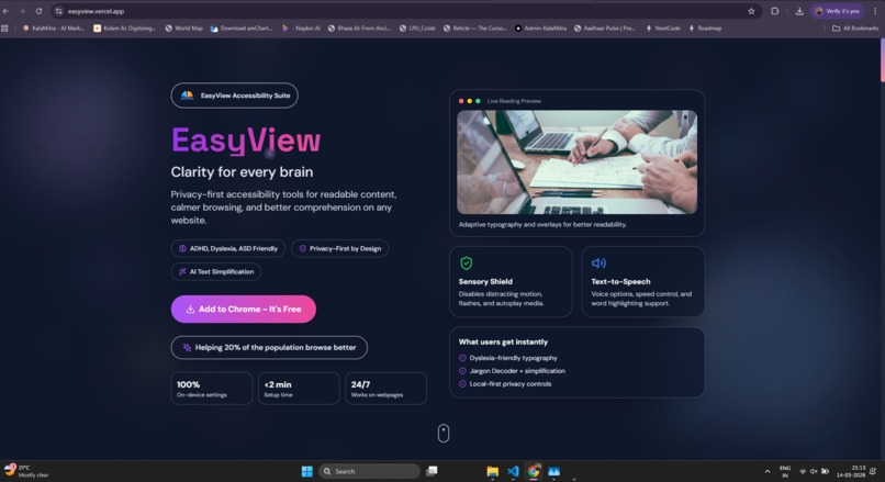 EasyView-Clarity For Every Brain – screenshot 1