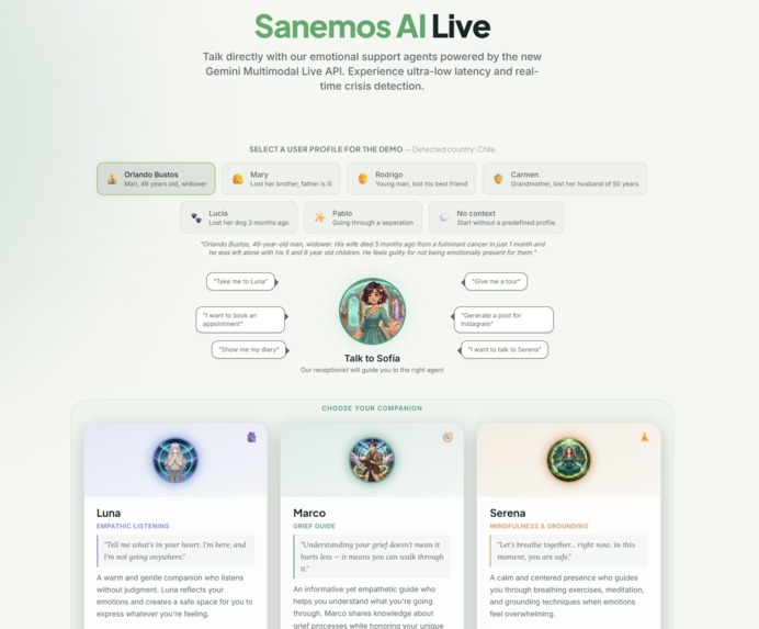 AI Live Assitance for Grief – screenshot 1
