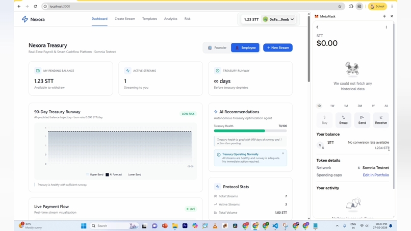 Nexora - The Autonomous Payroll Protocol – screenshot 3