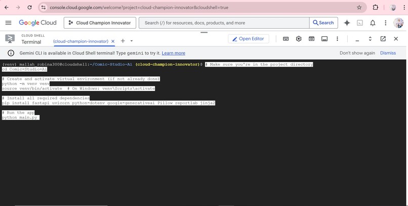 Multi‑Agent Comic Studio AI – screenshot 1