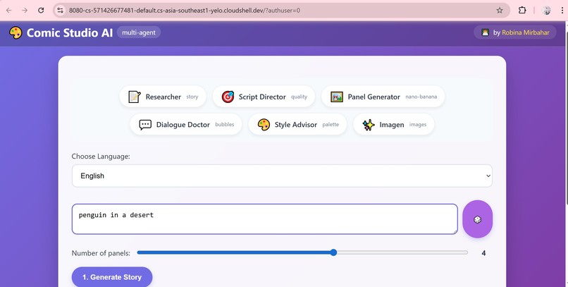 Multi‑Agent Comic Studio AI – screenshot 2