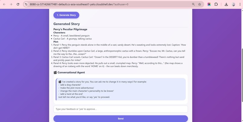 Multi‑Agent Comic Studio AI – screenshot 4