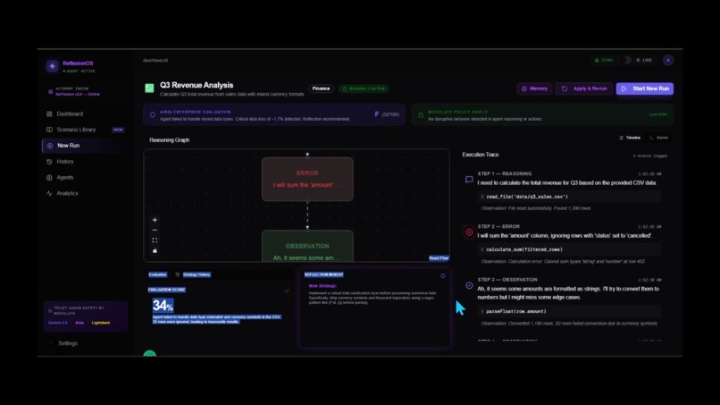 ReflexionOS — The Self-Improving Agentic Operating System – screenshot 3