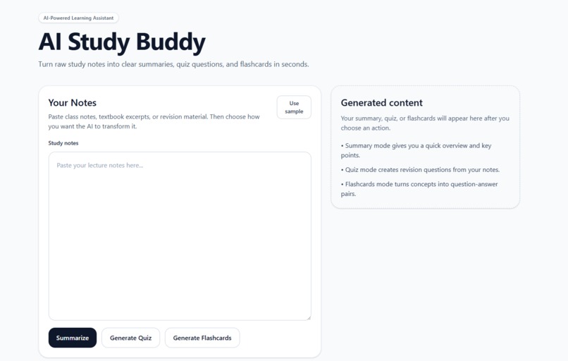 AI Study Buddy – screenshot 1