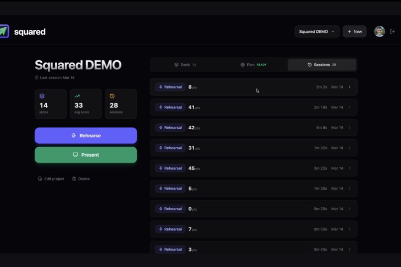 Squared - AI Presentation Navigator – screenshot 1
