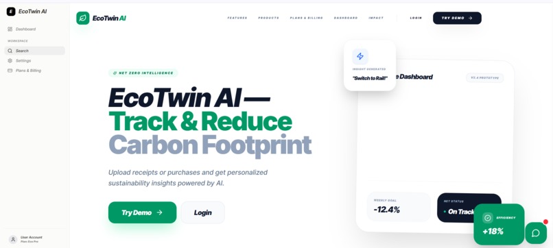 EcoTwin AI – screenshot 1
