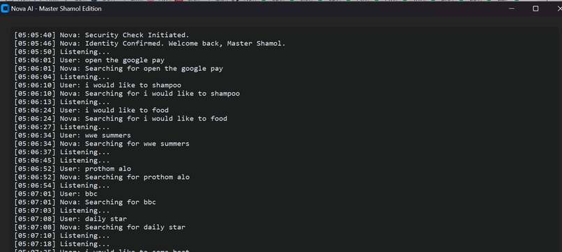 NovaNavigator: Voice-Driven AI Agent – screenshot 1
