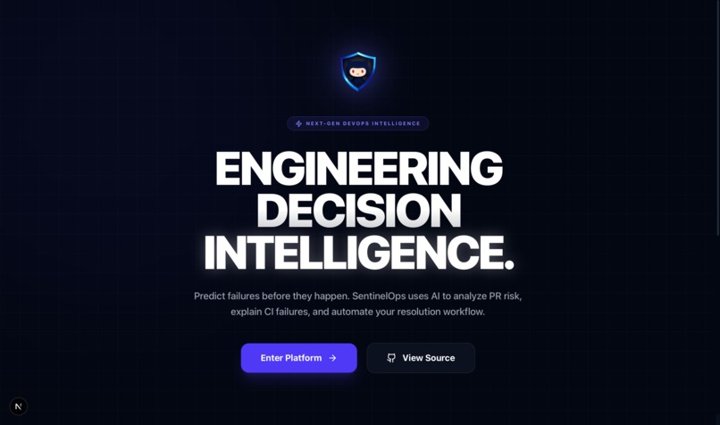 SentinelOps: Autonomous DevOps AI Co-Pilot – screenshot 1