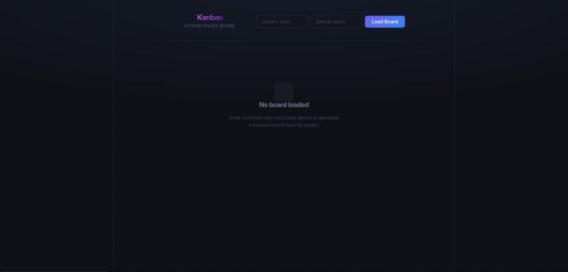 GitHub Issue Kanban – screenshot 2