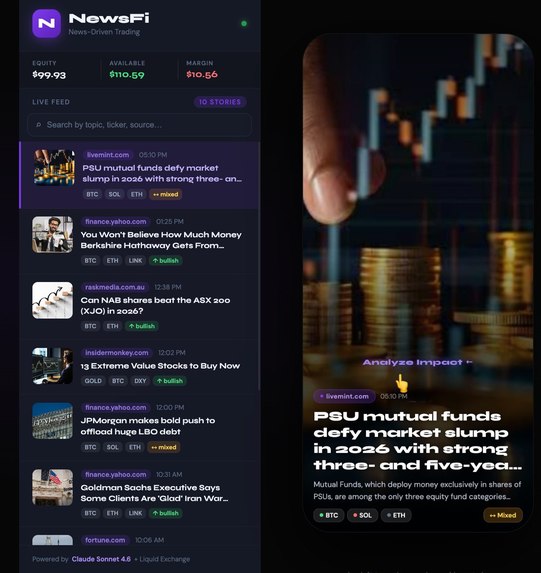 NewsFi – screenshot 1