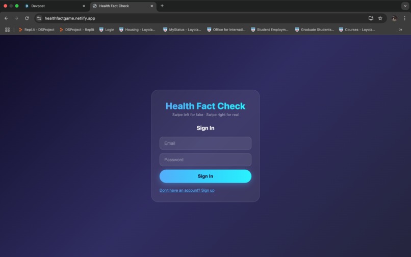 Health Fact Game – screenshot 1
