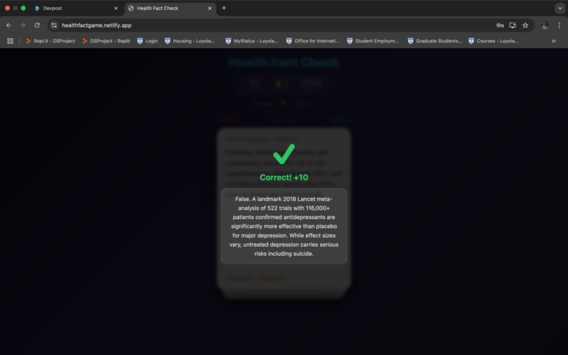 Health Fact Game – screenshot 4