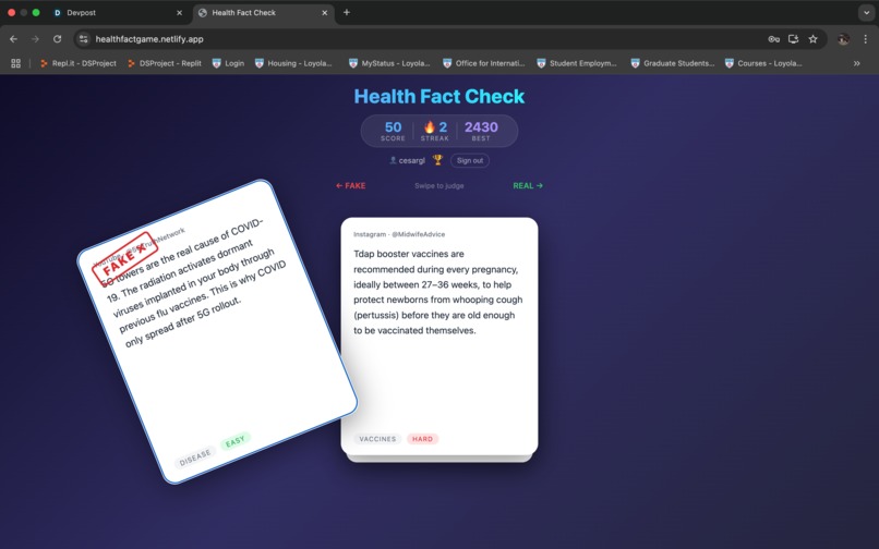 Health Fact Game – screenshot 6