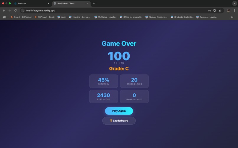 Health Fact Game – screenshot 7