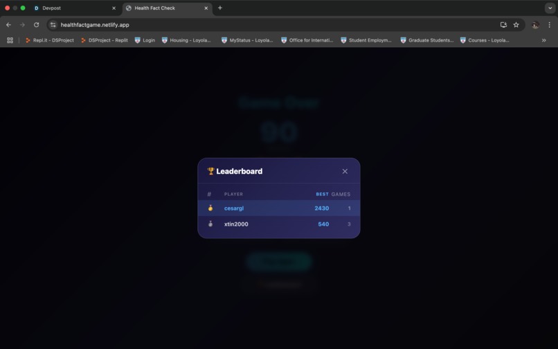 Health Fact Game – screenshot 8