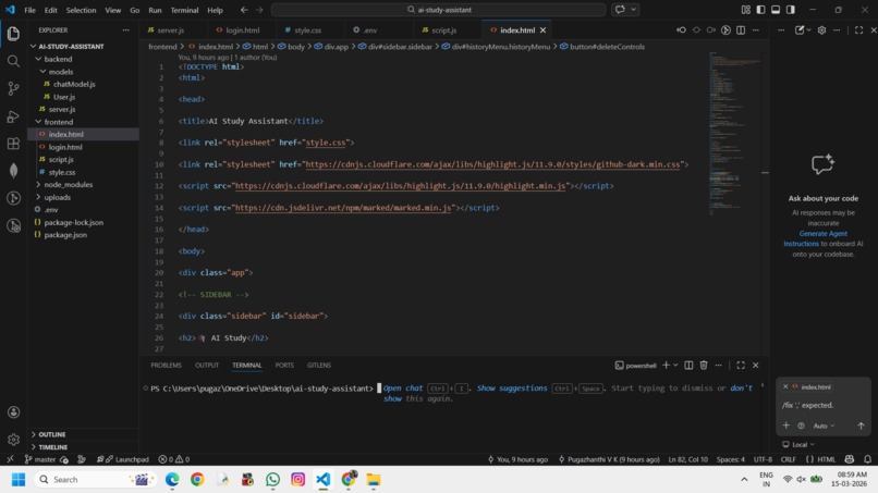 AI_STUDY_ASSISTANT  – screenshot 3