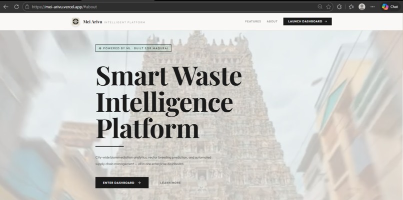 Mei Arivu: Biotech Waste & Geospatial Analytics – screenshot 1