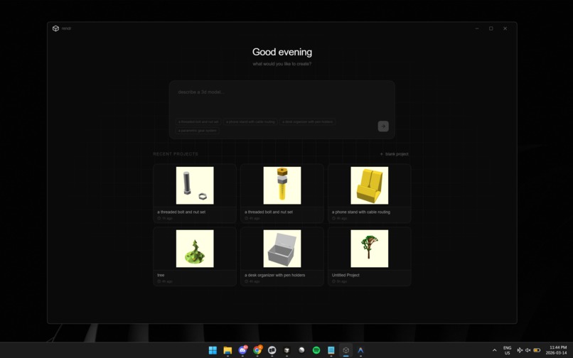 Rendr  – screenshot 1