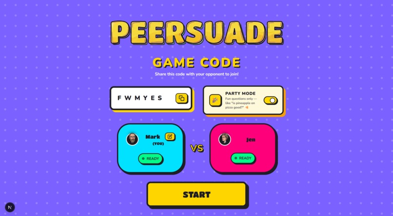 Peersuade – screenshot 1