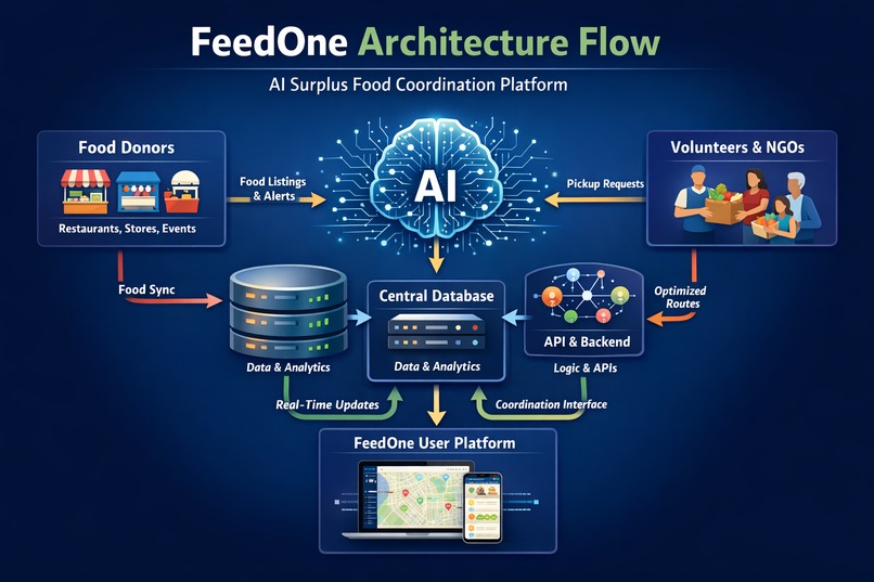 FeedOne – AI Powered Surplus Food Coordination Platform – screenshot 2