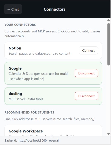 CHAD Extension – screenshot 3
